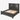 Restoration Hardware Paneled King Bed: right side view, rendered from our photos of this piece