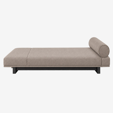 Ethan Allen Upholstered Daybed: front view, rendered from our photos of this piece