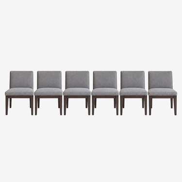 Room & Board Ansel Upholstered Dining Chairs: front view, rendered from our photos of this piece