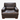 Baronet Leather Armchair: front view, rendered from our photos of this piece