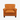 Pottery Barn Irving Roll Arm Caramel Leather Armchair: front view, rendered from our photos of this piece