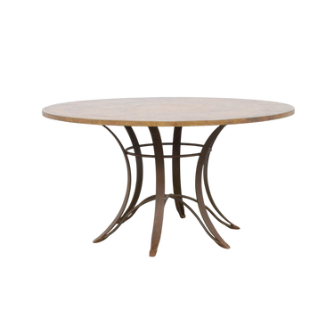 buy Copper Top Iron Base Dining Table online