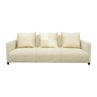 shop Donghia Donghia Cream Basketweave Sofa online