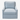 Ambella Home Sonoma Light Blue Swivel Chair: front view, rendered from our photos of this piece