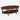 Ethan Allen Oval Wood Coffee Table: left side view, rendered from our photos of this piece
