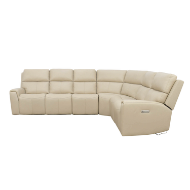 buy Flexsteel Flexsteel Leather Power Reclining Sectional Sofa online