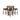 shop Maitland-Smith Maitland-Smith Leather Pub Table & Card-Suit Stools Set online