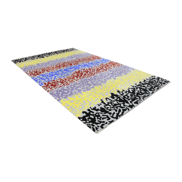 shop Modern Nature Design Contemporary Hand Tied 10x16 "Paintball" Wool Area Rug online