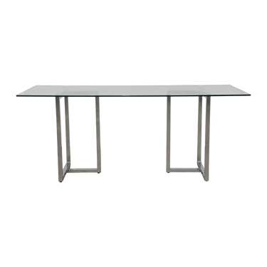 buy Scandinavian Designs Scandinavian Designs Glass Dining Table online