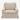 Restoration Hardware Skirted Slipcovered Armchair: front view, rendered from our photos of this piece