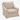 Restoration Hardware Skirted Slipcovered Armchair: left side view, rendered from our photos of this piece