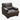 Baronet Leather Armchair: left side view, rendered from our photos of this piece