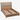 Arhaus Addison Natural Wood Queen Bed: left side view, rendered from our photos of this piece