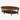 Ethan Allen Oval Wood Coffee Table: right side view, rendered from our photos of this piece
