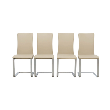 buy Italstudio Italstudio Leather Cantilever Dining Chairs online